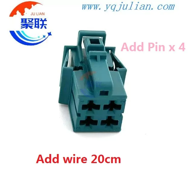 1Set 4Hole  9-1355493-3 4Pin Car Electric AC Assembly Socket Auto VVD1-MD Connector Assembly 1355493-3