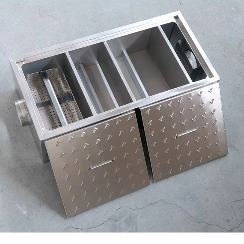 

Buried grease trap Three-stage filter sedimentation tank Commercial trench Stainless steel separator Kitchen catering