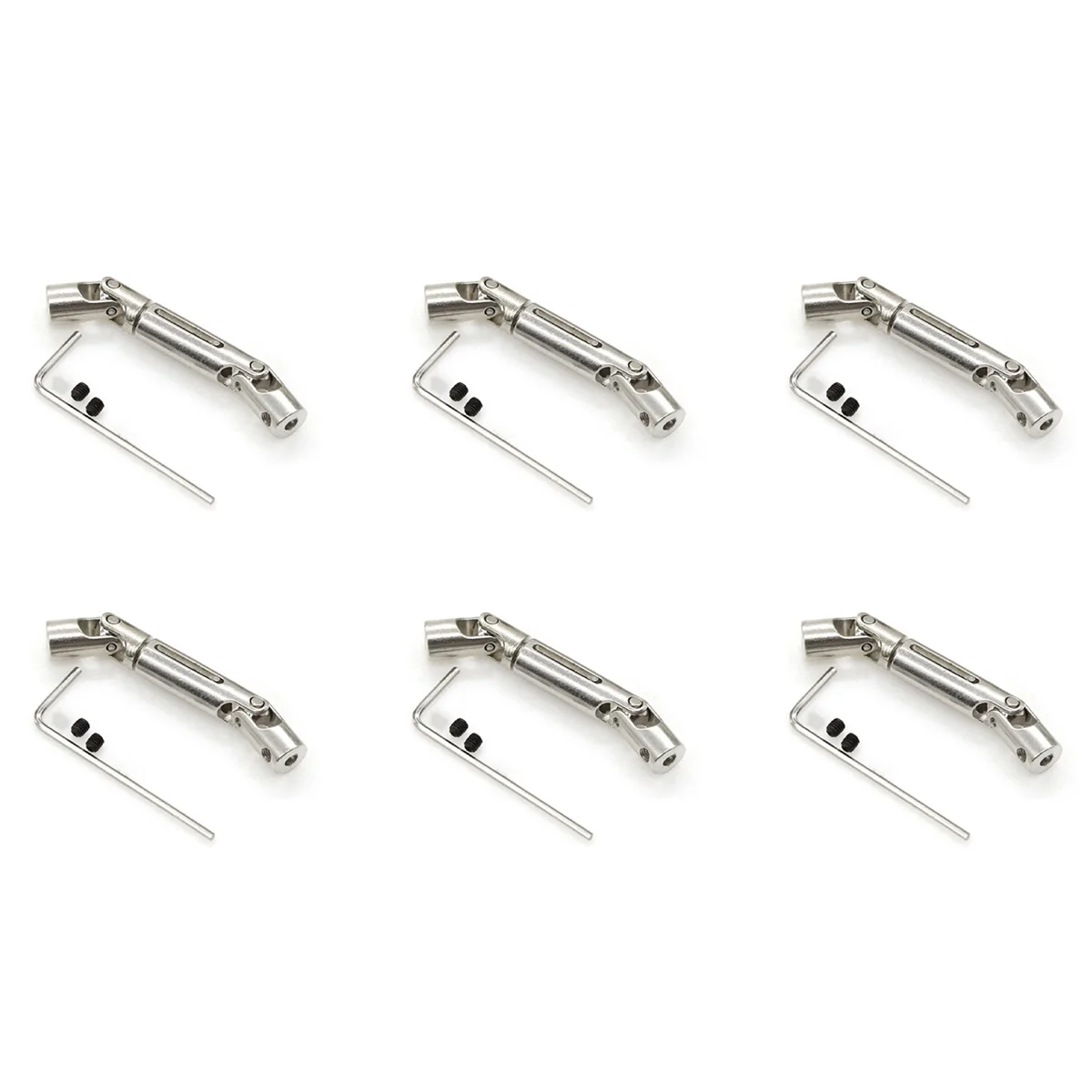 WPL D12 C24 C34 B14 B24 B16 B36 MN D90 MN99S Henglong RC 자동차 부품 업그레이드 액세서리, SR-[A17I] 용 6X 금속 CVD 드라이브 샤프트