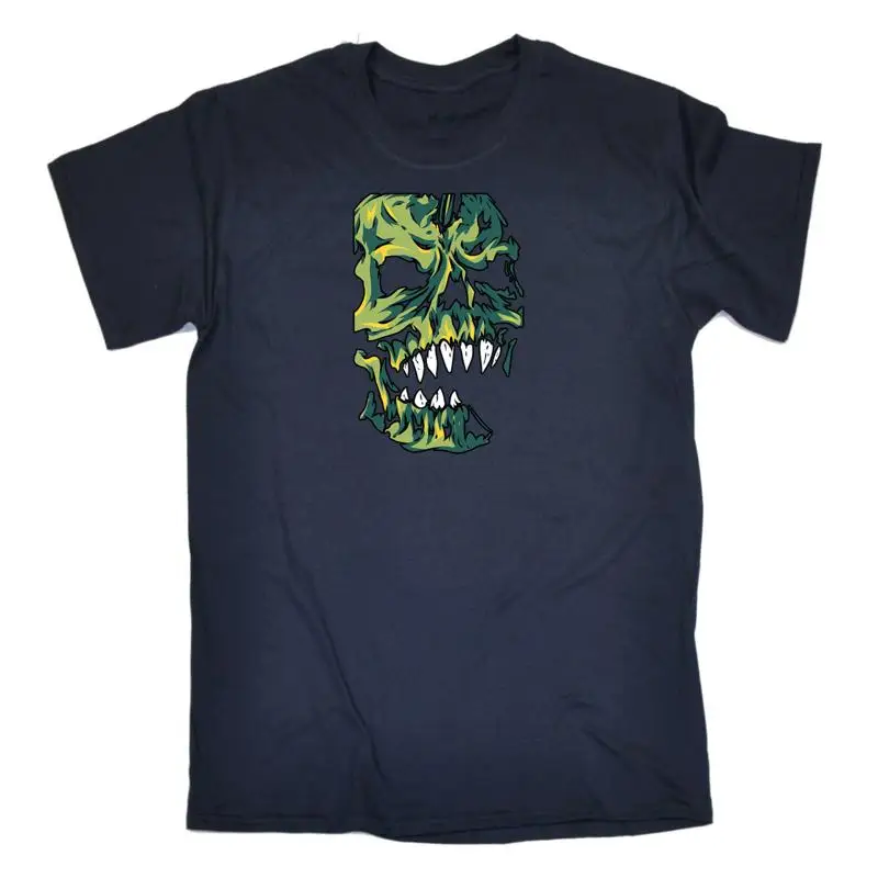 

Зомби Череп Модная Мужская Забавная Новинка Футболка Рубашка