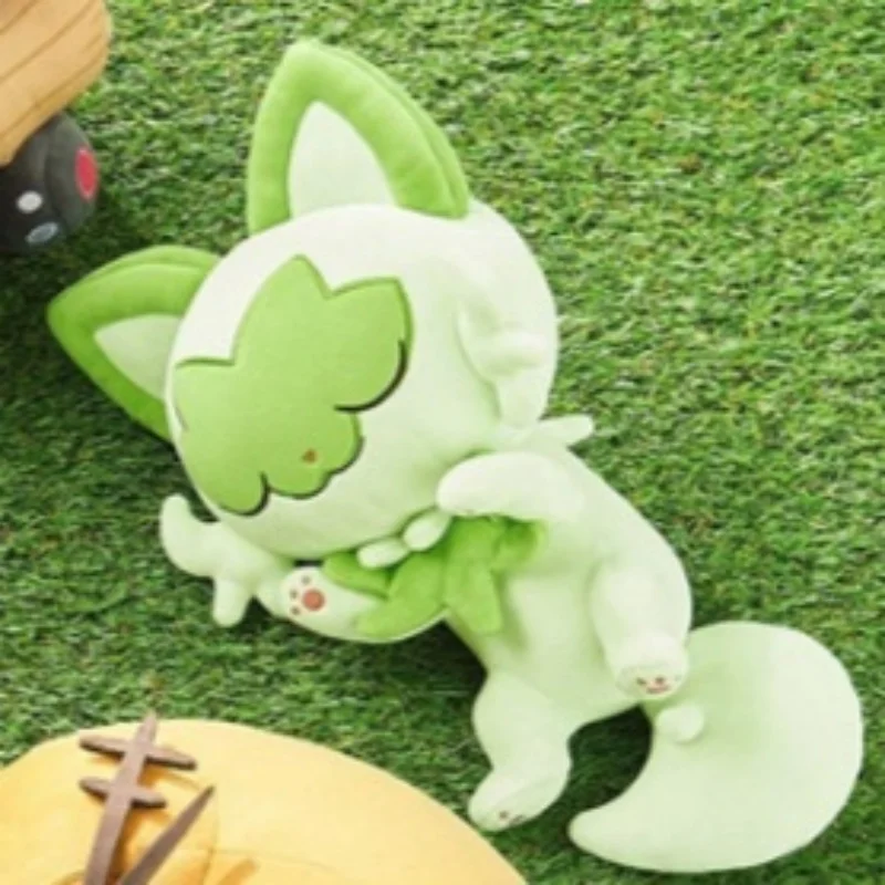Japanese Version Pokmon Sleep Series Cute Soft Sprigatito Plush Toy Pillow Doll Birthday Christmas GIft