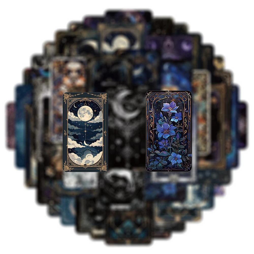 

10/30/50pcs INS Style Retro Mystery Tour Creative Stickers Universe Galaxy Cartoon Decals DIY Luggage Phone Laptop Sticker Pack