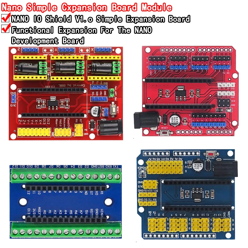Nano Multi-Purpose Placa de Expansão para Arduino, V3.0 Controlador, Terminal Adaptador, Protótipo Shield, UNO