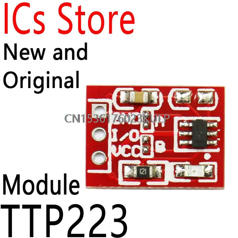 5PCS Touch Key Switch Module Touching Button Self-Locking/No-Locking Capacitive Switches Single Channel Reconstruction TTP223
