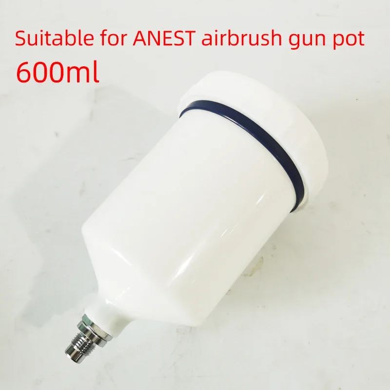 

For Japanese ANEST IWATA Spray Gun Pot Plastic Pot On Pot 600ML White Paint Spray Gun Accessories Consumable Paint Tools