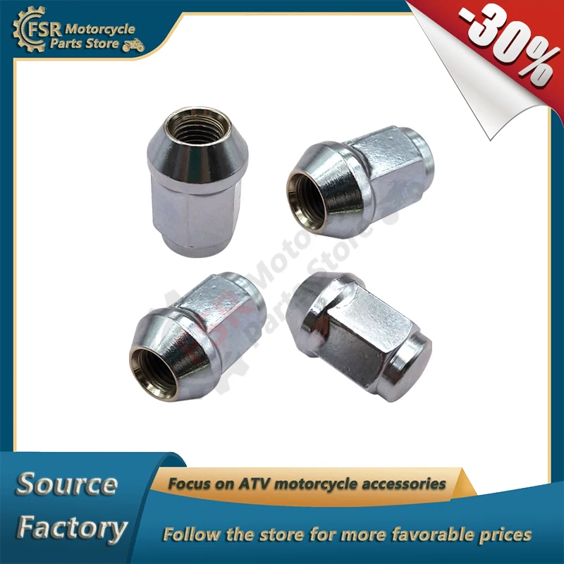 

4PCS M10 wheel nut, Fits Russian mechanics RM500 -2 RM650 -2 RM800 GAMAX AX600,P/N:R10200002 09159-10018 R10200031 70020,QUAD