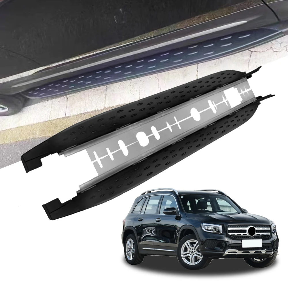 Running Boards Fits for Benz GLB X247 2020-2023 Side Steps Nerf Bars Protector