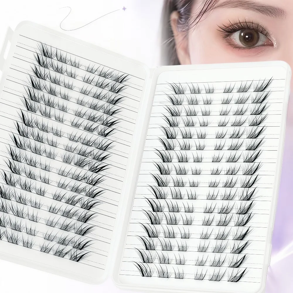 32 Rows Sudaji Fox False Eyelash Segmented Natural Slant Flying Single Cluster Manga Newcomer Eyelash