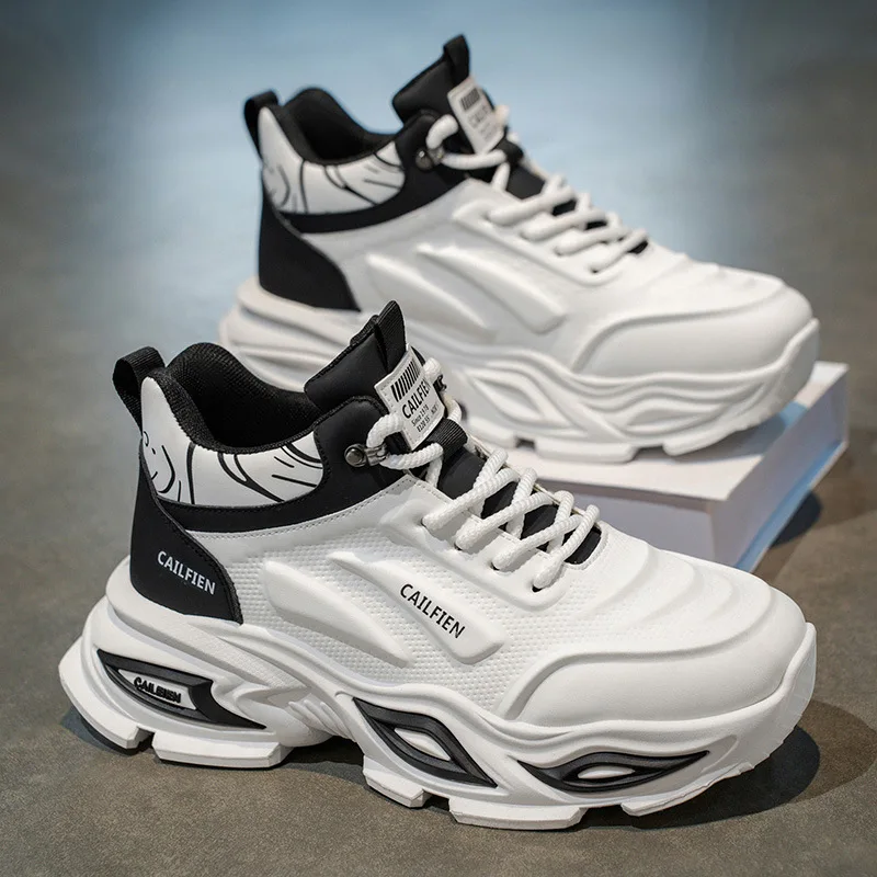 Men's sports shoes, casual running height-increasing casual dad shoes