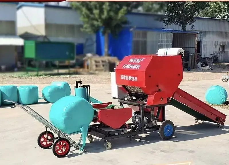 Qingchu Packaging Machine, Agricultural Grass Silage Feed Coating Machine, Fully Automatic Bundling and Coating Machine