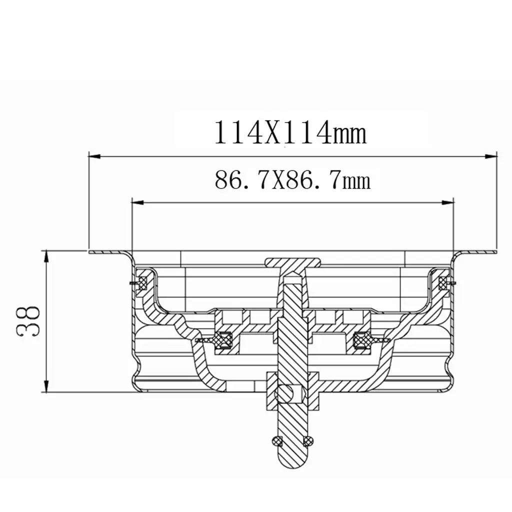 114mm Square Garbage Disposer Drain Basket Stainless Steel Sink Accessories Stainless Steel Sink Disposal Stopper Anti-Clogging