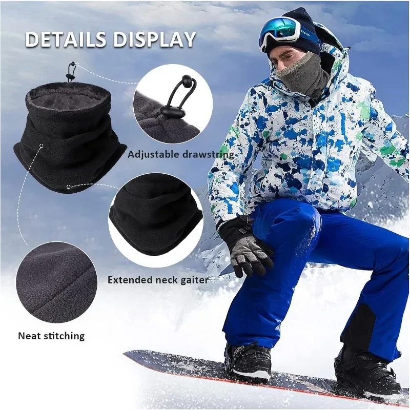 

Мотоциклетная Балаклава, ветрозащитная флисовая маска для лица, утеплитель для шеи для мужчин и женщин, зимняя езда на велосипеде, катание на лыжах, кемпинг, пеший туризм, уличное снаряжение