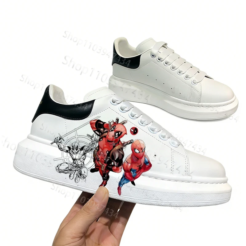 

Кроссовки для взрослых Movie Deadpool, мужские, нескользящие, для улицы, удобные, легкие, размеры 35-44, подарок, бесплатная экспресс-доставка