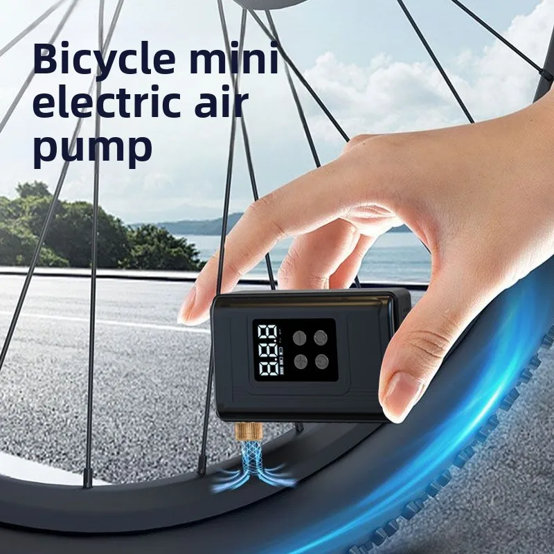 RoadGuardian BL01 40W Portable ABS Material Bicycle Air Pump Lighting Digital Display Road Mountain Bikes Wireless Tire Inflator