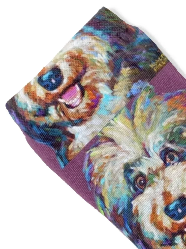 Cute AUSSIEDOODLE Puppy Socks Soccer essential Male Socks Women's