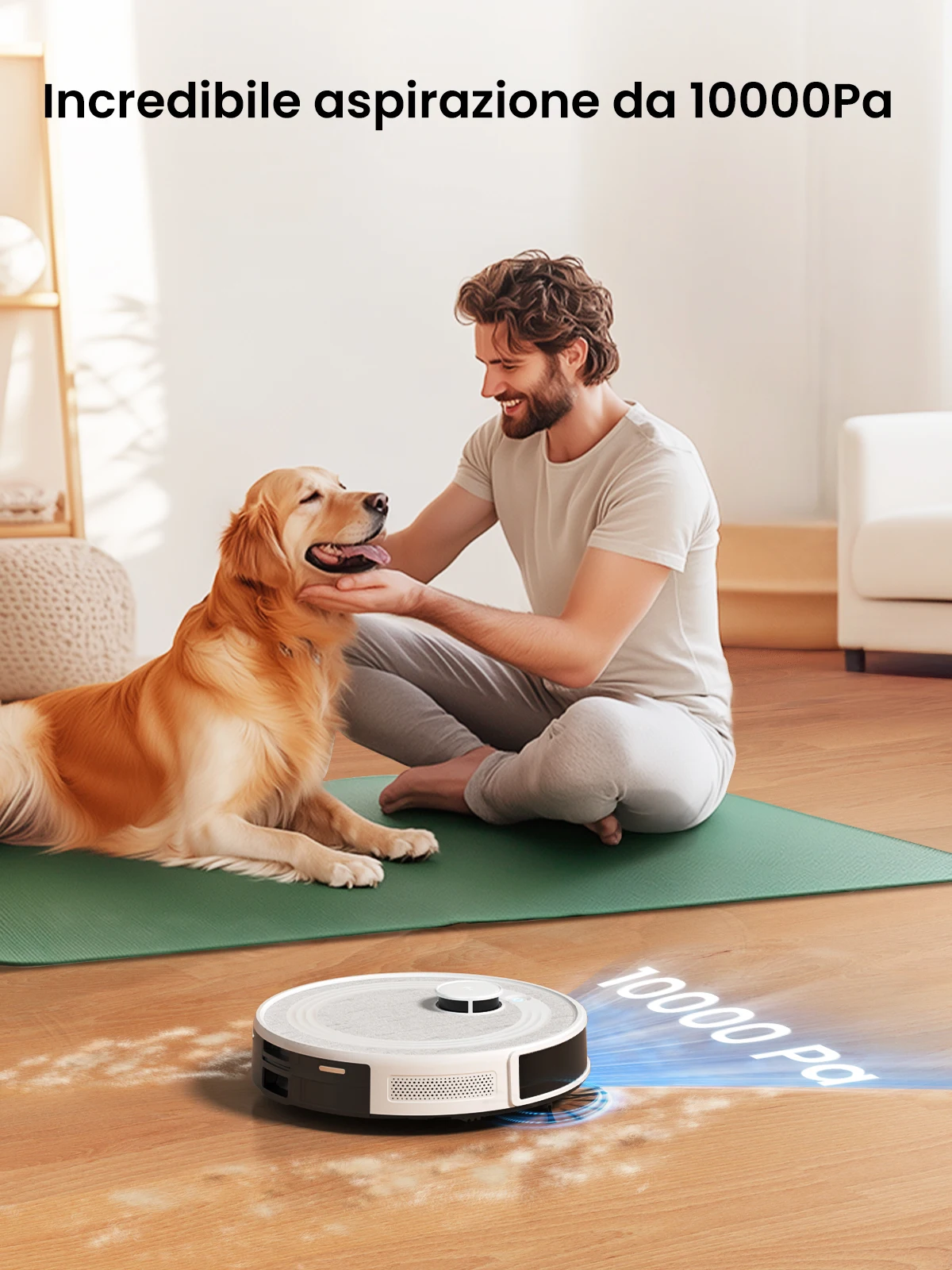 Levant M2 Pro LDS หุ่นยนต์ดูดฝุ่นและไม้ถูพื้น Combo, การดูด 6000Pa, การทําแผนที่อัจฉริยะ, เครื่องดูดฝุ่นทําความสะอาดแบบปิด 60 วัน