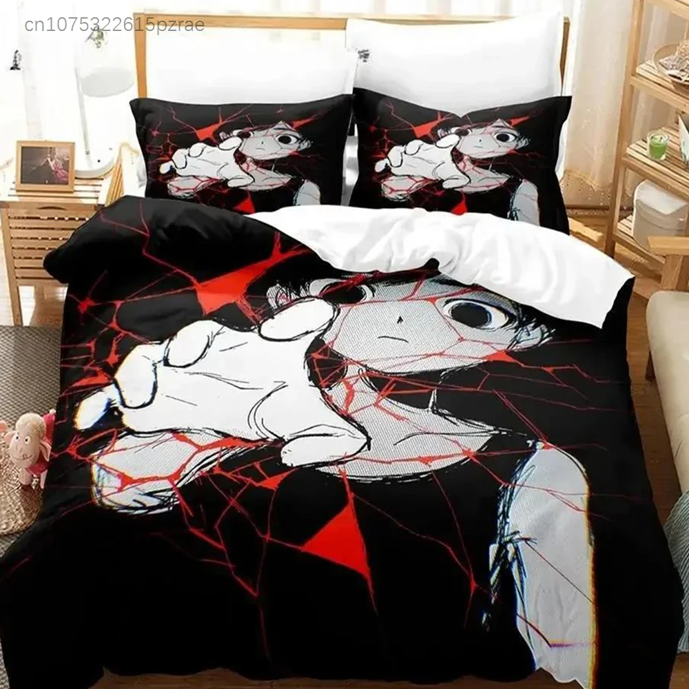 Kawaii Omori Bedding Set Printed Bed Set With Pillowcase Bed Duvet Cover Soft Queen King Size Bedclothes Home Anime Bed Sheet