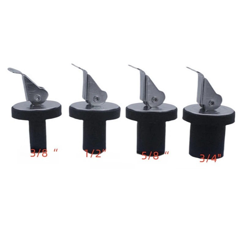 ABSJ-Compression Drain Plug Steel Screw Type Rubber Seal Yacht Boat Drain Plug For 3/8In 1/2In 5/8In 3/4In Diameter Drains