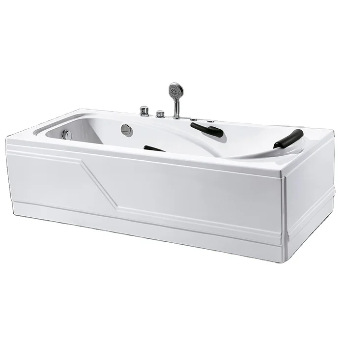

K8618 whirlpool Massage Bathtub with Jet Corner whirlpool Tub with Holder