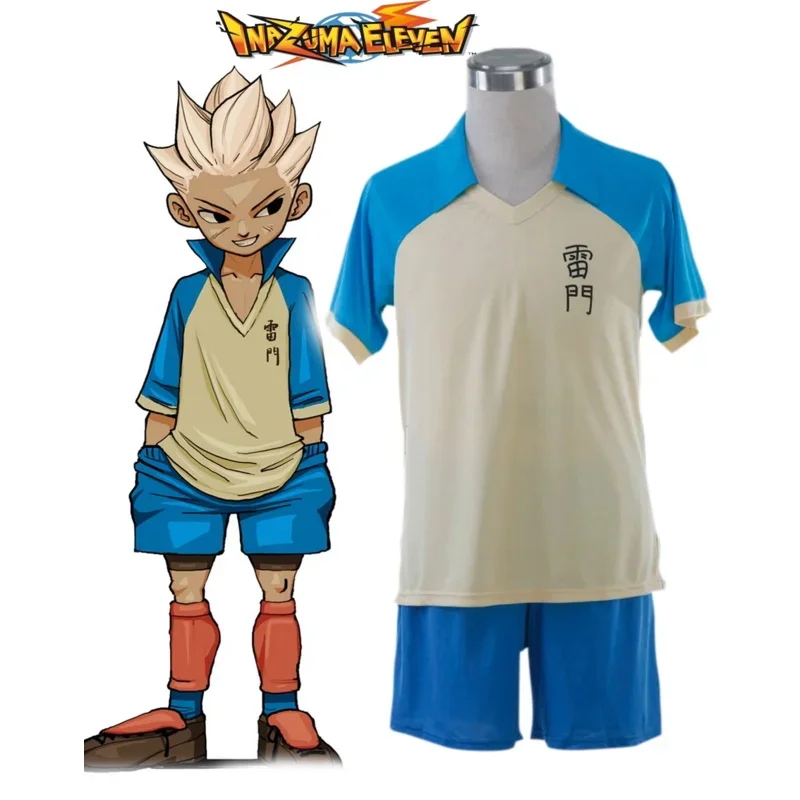 FC6New Inazuma أحد عشر راشيل نعومي أزياء تنكرية لمدرسة رامين الزرقاء لكرة القدم الصيفية للأولاد Trikot@FC8!