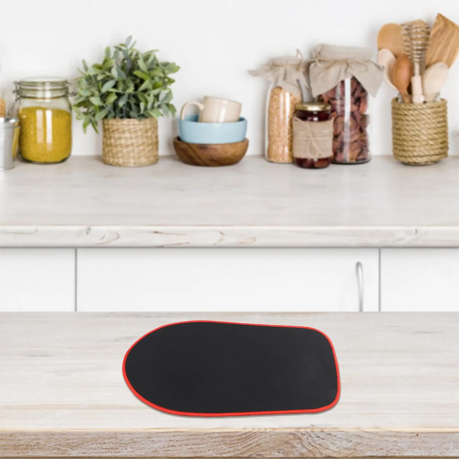 Countertop Protection Mat for Kitchen Aid Mixers with Strong Stitching and Anti Slip Feature for Easy Mixer Movement