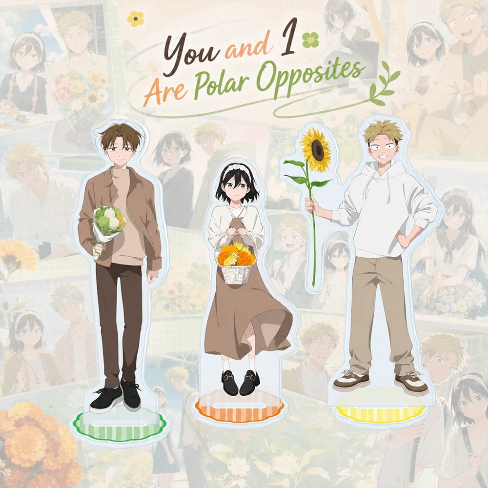 You and I Are Polar Opposites Miyu Suzuki 15cm Acrylic Stand Keychain Bouquet Ver Tabletop Ornament Desk Room Decor Anime Figure