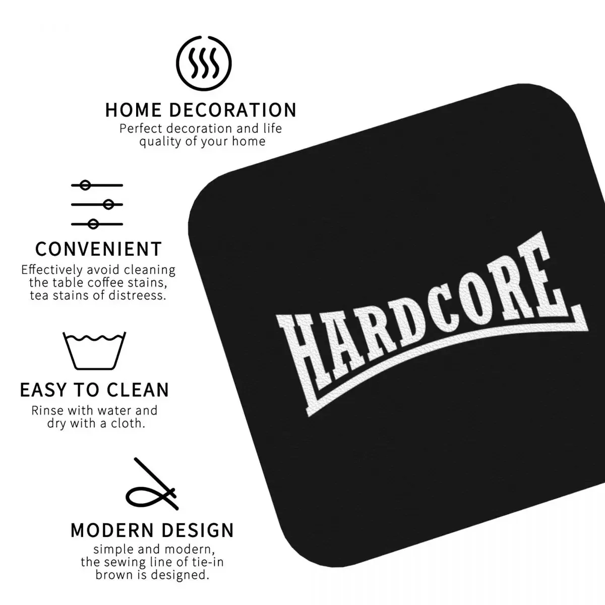 الوقايات المتشددين المفارش المطبخ كوب عازل للماء القهوة الحصير للديكور المنزل أدوات المائدة منصات مجموعة من 4