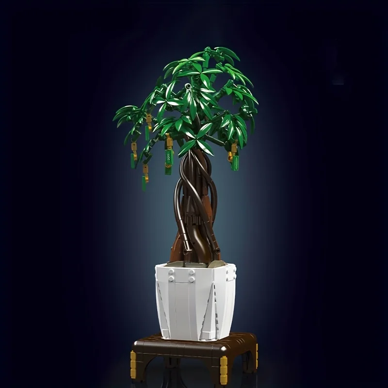 Money Tree Flower World Creative Static Model High-Level Assembly Model Educational Toy Ornament Birthday Gift