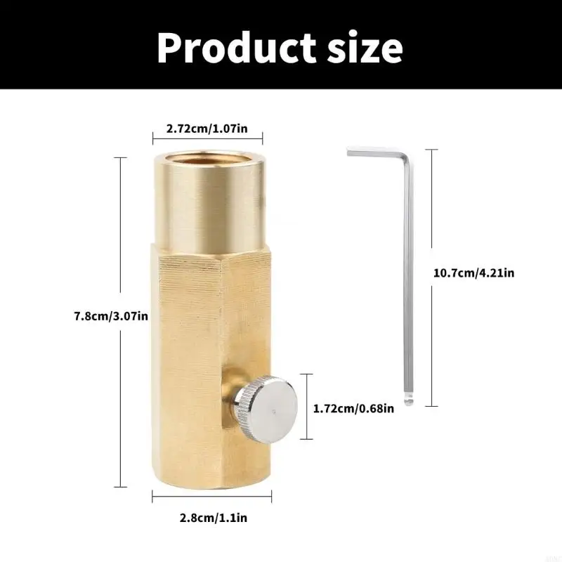 A0NC SODAS Machine Connector Portable CO2 Adapter Metal Metal Metal for Bight