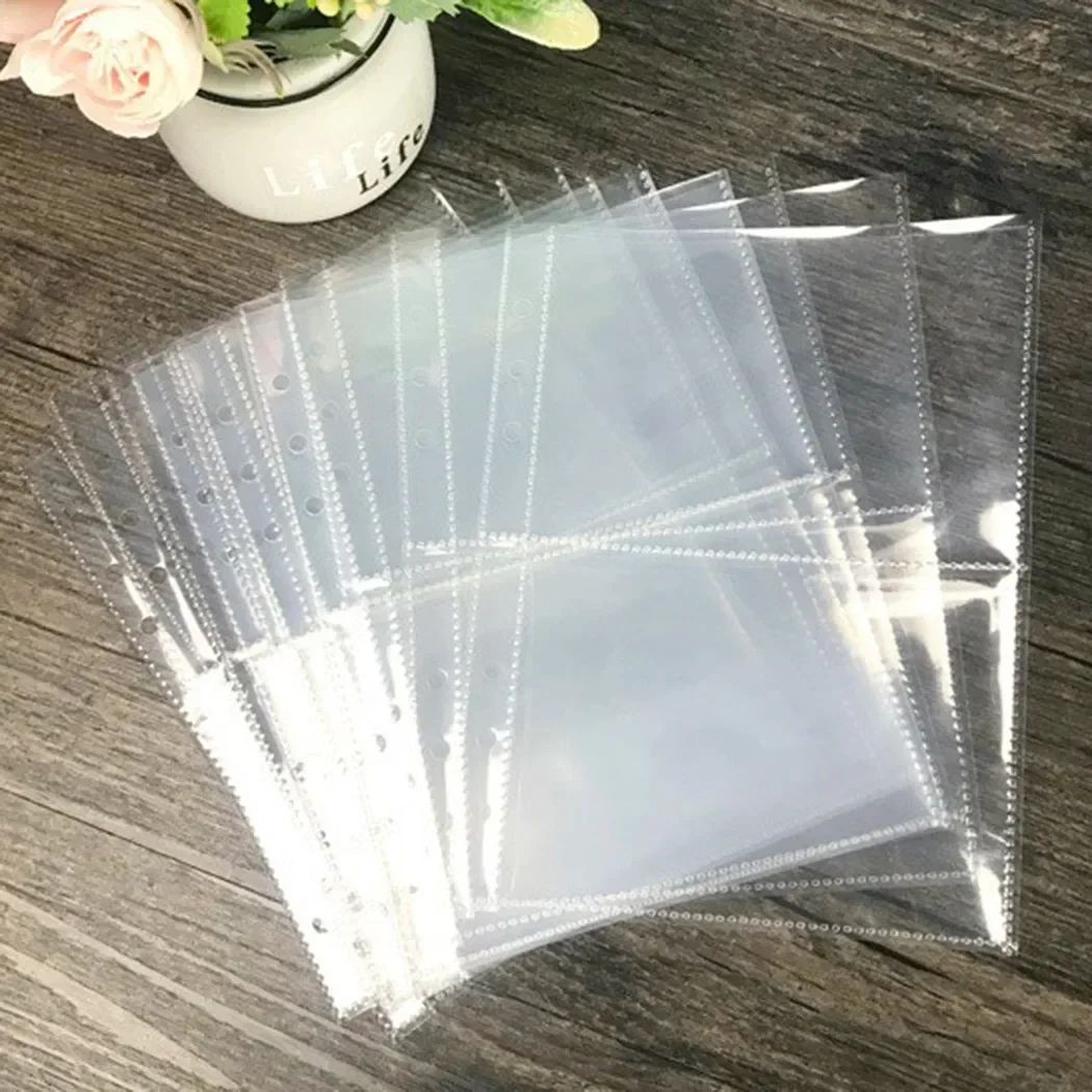 10pcs A5 Binder Sleeves 1P 2P 4P Photo Album Binder Refill Inner Cards Photocard Refill Bags Pockets For Mini Instax Name Card H