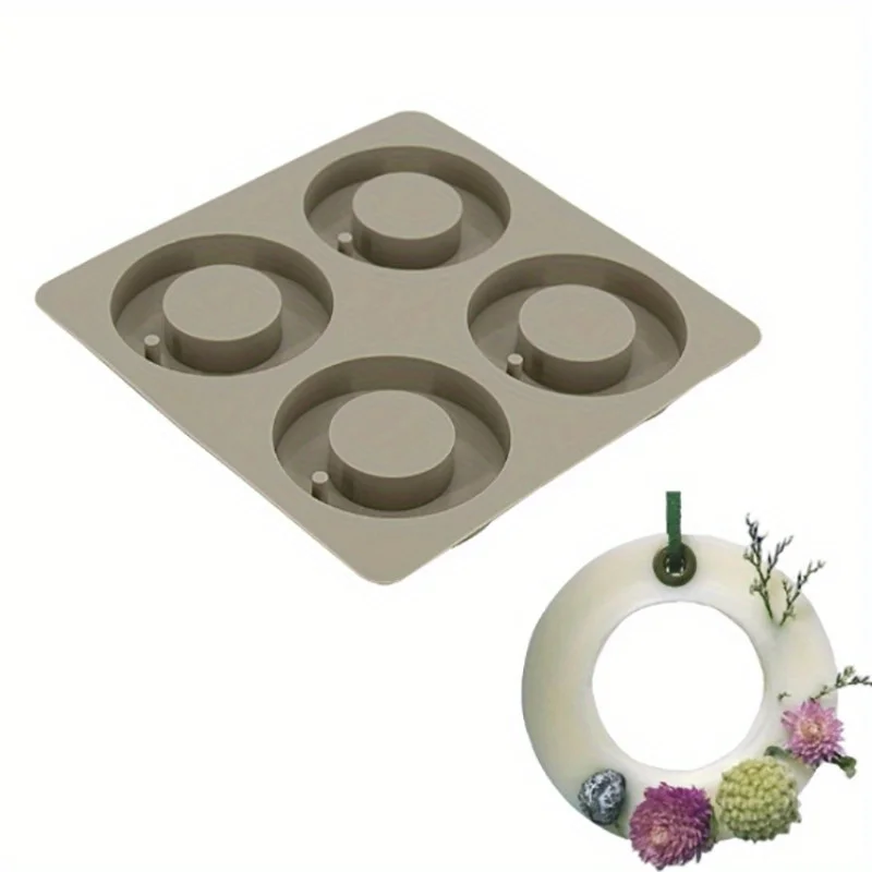 

1PC DIY 4 Cavity Mini Flower Ball Aromatherapy Plaster Crystal Epoxy Silicone Mold Home Decor of Aromatherapy Mold
