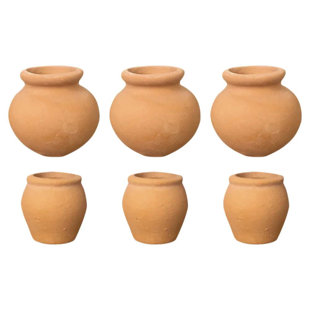 

6 Pcs Pocket Succulent Flower Pot Mini Pots for Plants Cotta Pottery Terracotta