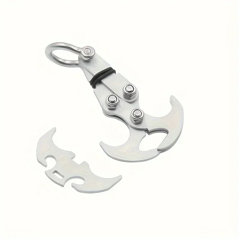 Stainless Steel Folding Grappling Hook - Durable &  Deployment,  Versatility in Outdoor Adventures & Emergency Tool for Hiking image 2