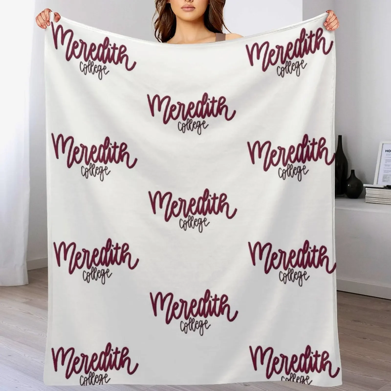 

meredith college Throw Blanket blankets ands Hairy Thins Blankets For Bed Blankets