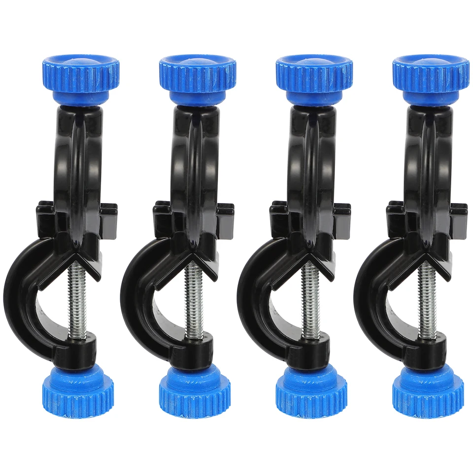 5 Pièces Support à Pince Laboratoire Alliage Aluminium - Pince Angle Droit Robuste Pour Tige Support - Usage Labo Et Maison