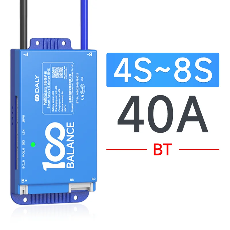 Daly 100 BALANCE Accessories active balance 1A Buzzer heating module key switch WIFI rs485 UART CAN Bluetooth RS485 4.3 Dispaly