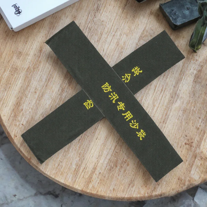 2Pcs Flood Sandbags Canvas Material Detailed Workmanship Heavy Duty Drawstring Design for Effective Flood Control