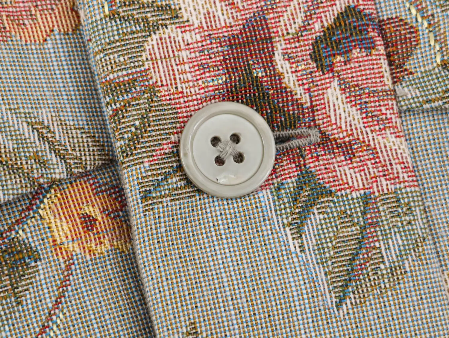 2026 Damen Einreihiger Langarm-Blazer mit Stickerei und Pailletten, Modischer Slim-Fit Vintage-Blumen-Blazer mit Stehkragen für Büro und Freizeit – Detail 7