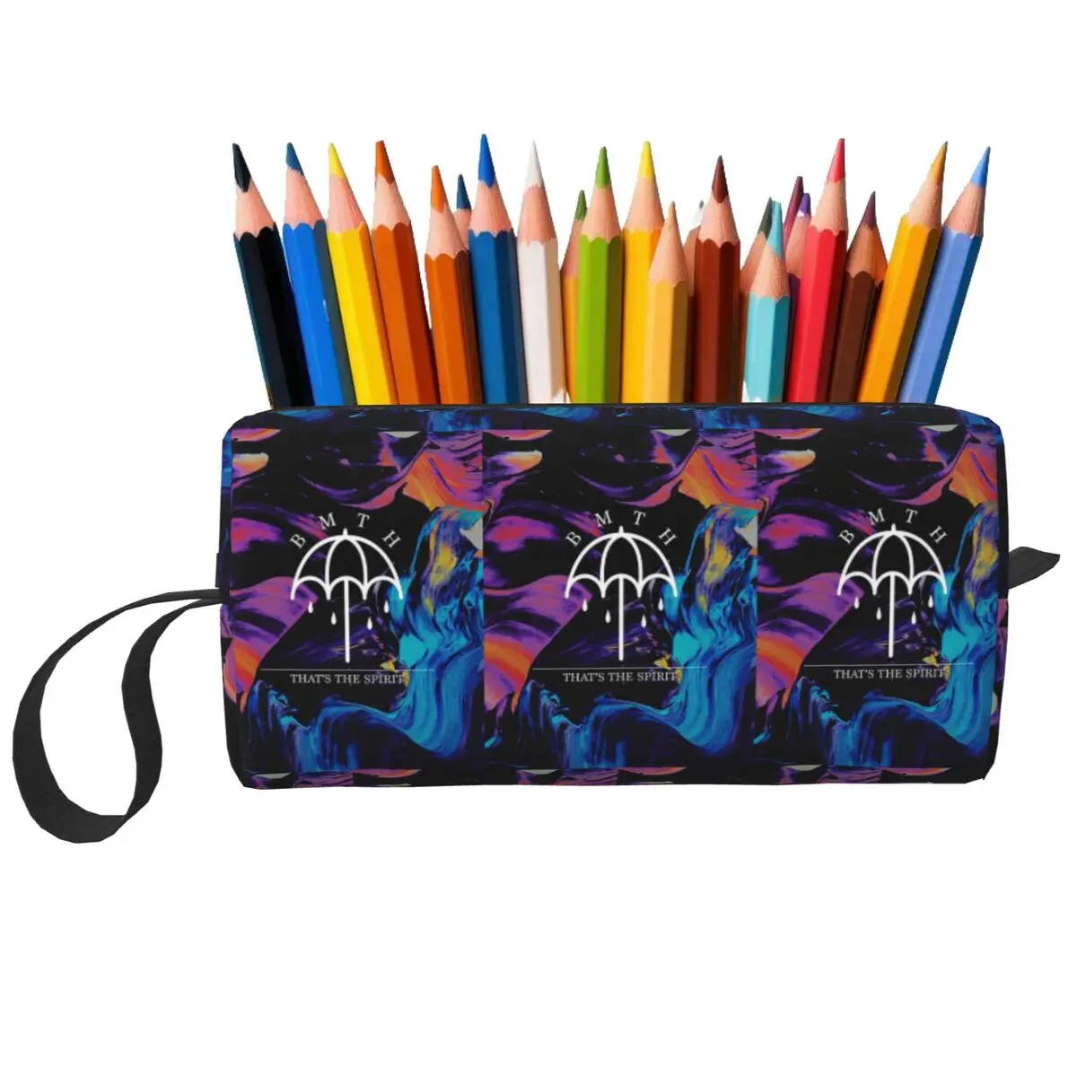 Splash Bmth Umbrella  Makeup Bag Cosmetic Organizer Storage Dopp Kit Toiletry Cosmetic Bag for Women Beauty Travel Pencil Case