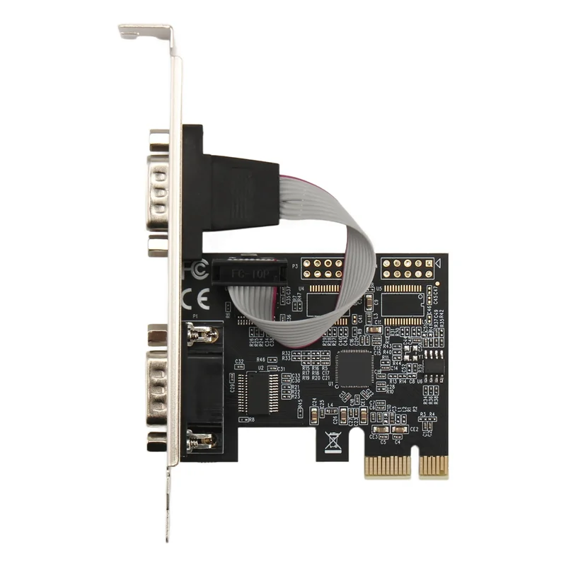 AT82-AX99100 Chipest RS232 Serial COM Adapter Card For Desktop PC PCI Riser Card Adapter