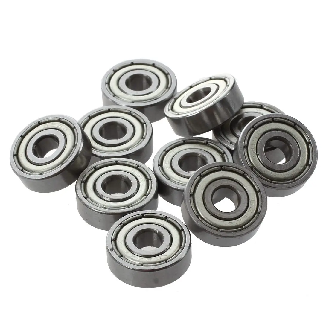 Roulement à billes radial à gorge profonde, blindé, 625ZZ, 5mm x 16mm x 5mm, 10 pièces