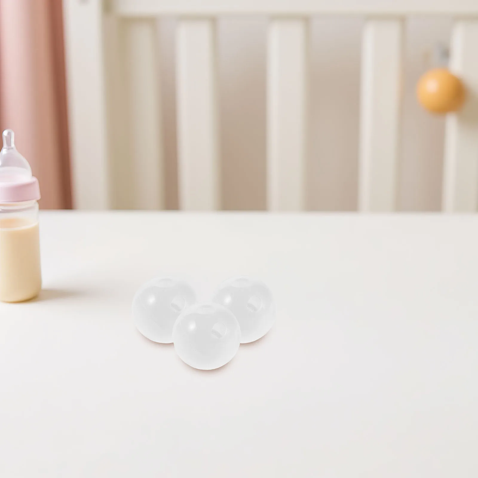 

30pcs Infant Sound White Rattle Balls Noise Maker Inserts For Diy Crochet Crafts - Safe Shaking Bells For Animal