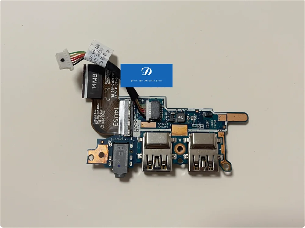 PARA HP 830 840 845 850 855 G7 G8 Cabo de placa de placa de som de áudio USB