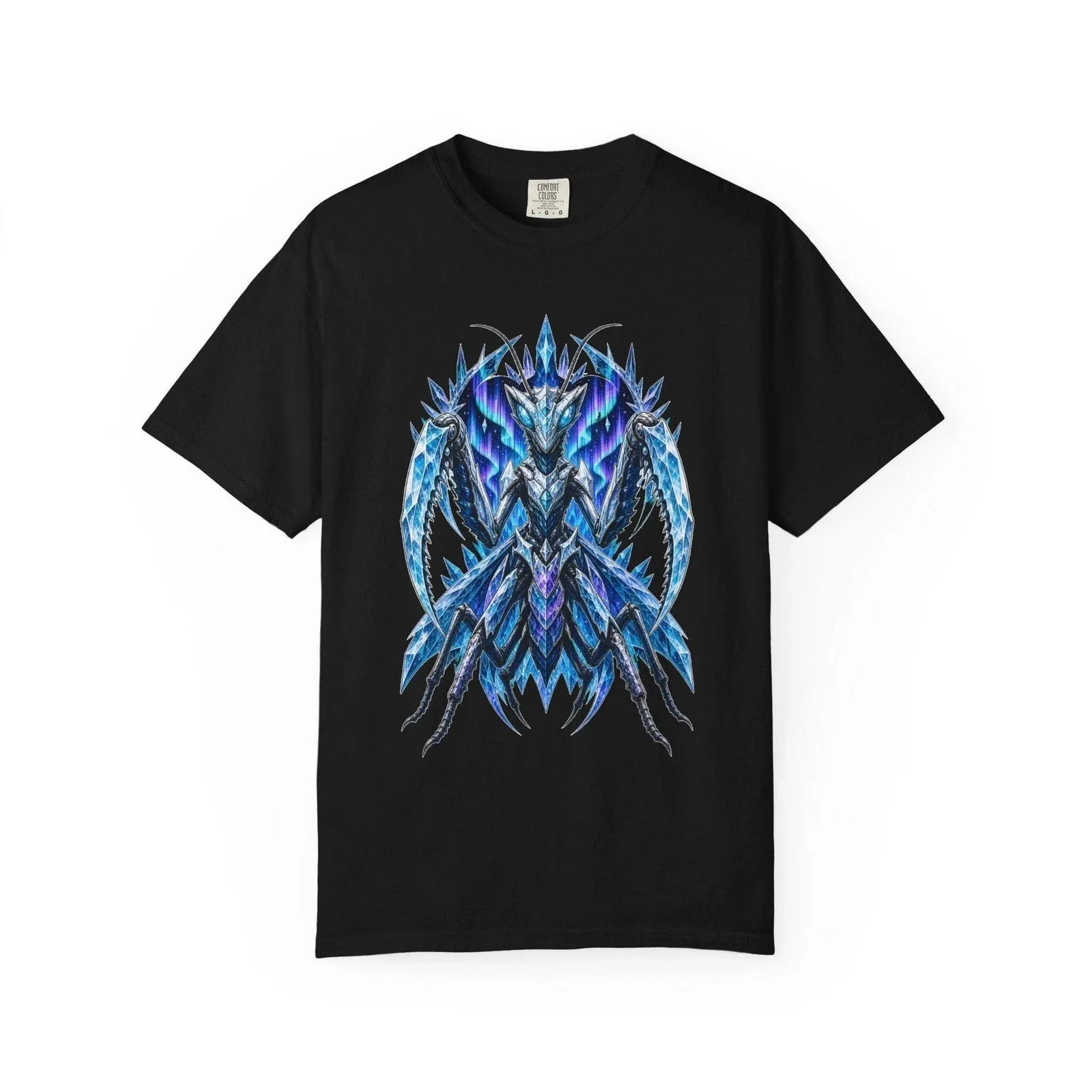 Glacier Mantis Sentinel Fantasy T-Shirt Graphic Shirt Short Sleeve T Shirts O Neck Tops Graphic