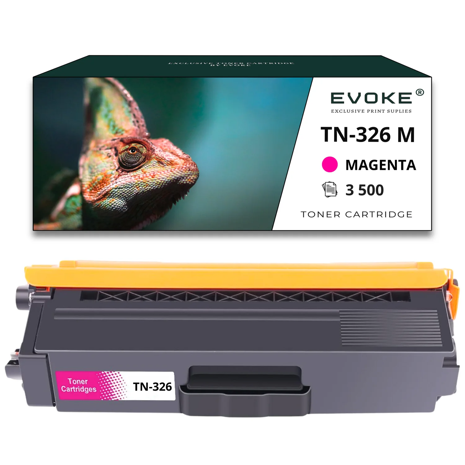 Evoke Compatibele Toner voor Brother Tn-326M Tn326M Tn-326 Tn326 Magenta 3500 Pagina's Hl-L8350Cdw Mfc-L8850Cdw Mfc-L8650Cdw Mfc-L8850Cdw