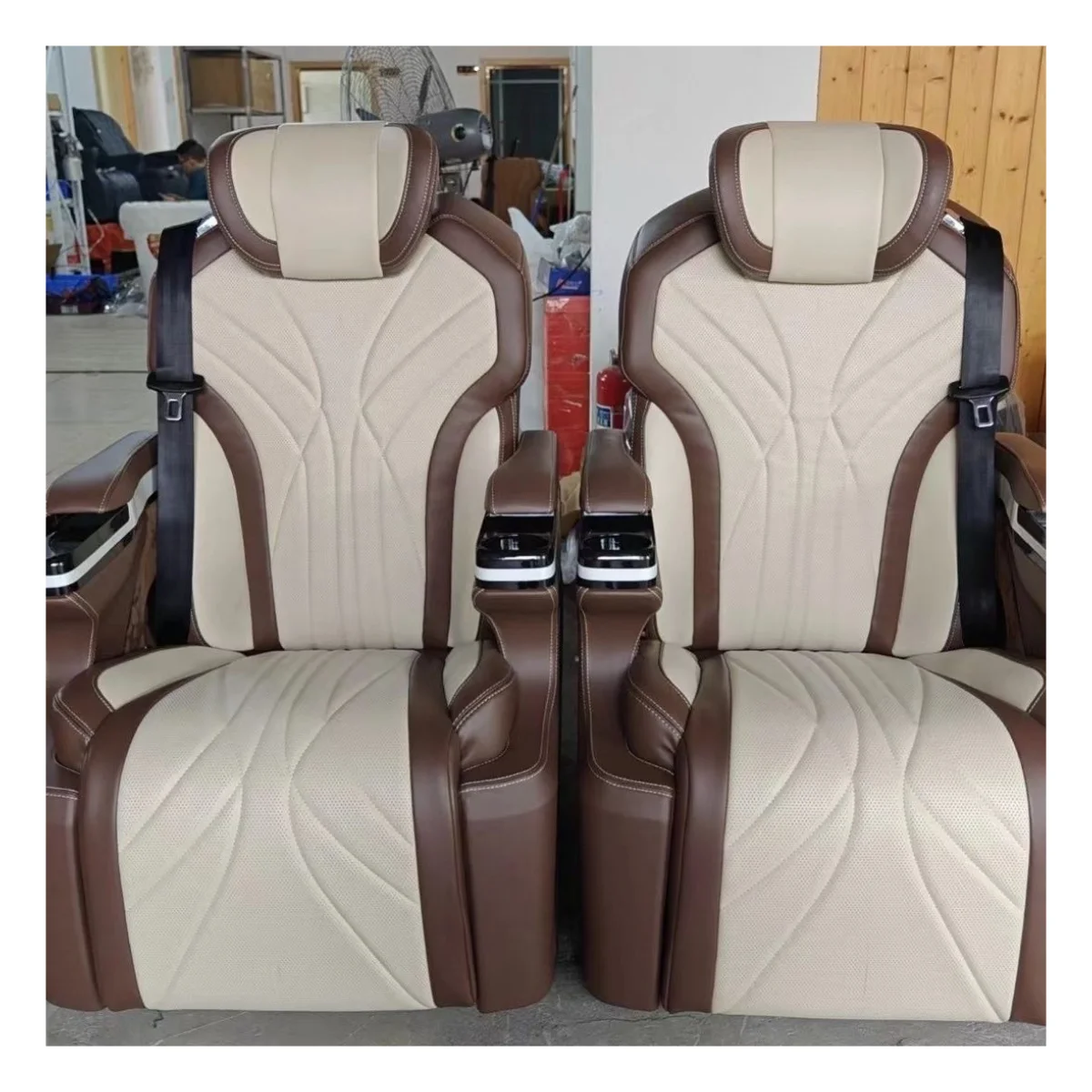 Vip Bus Seat For Sale Luxury Leather For Mercedes Vito W447 Commerical Executive Van Seats DOS