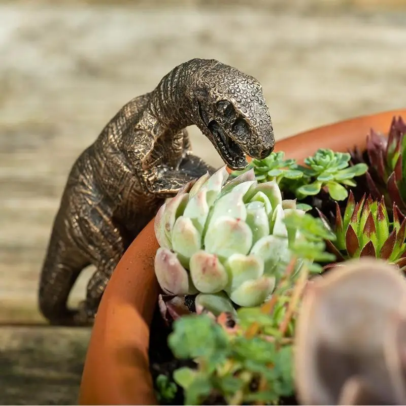 Kletterender Dinosaurier aus Harz, Tiermotiv-Dekoration, Heimdekoration, Garten- und Hofdekoration – Detail 1