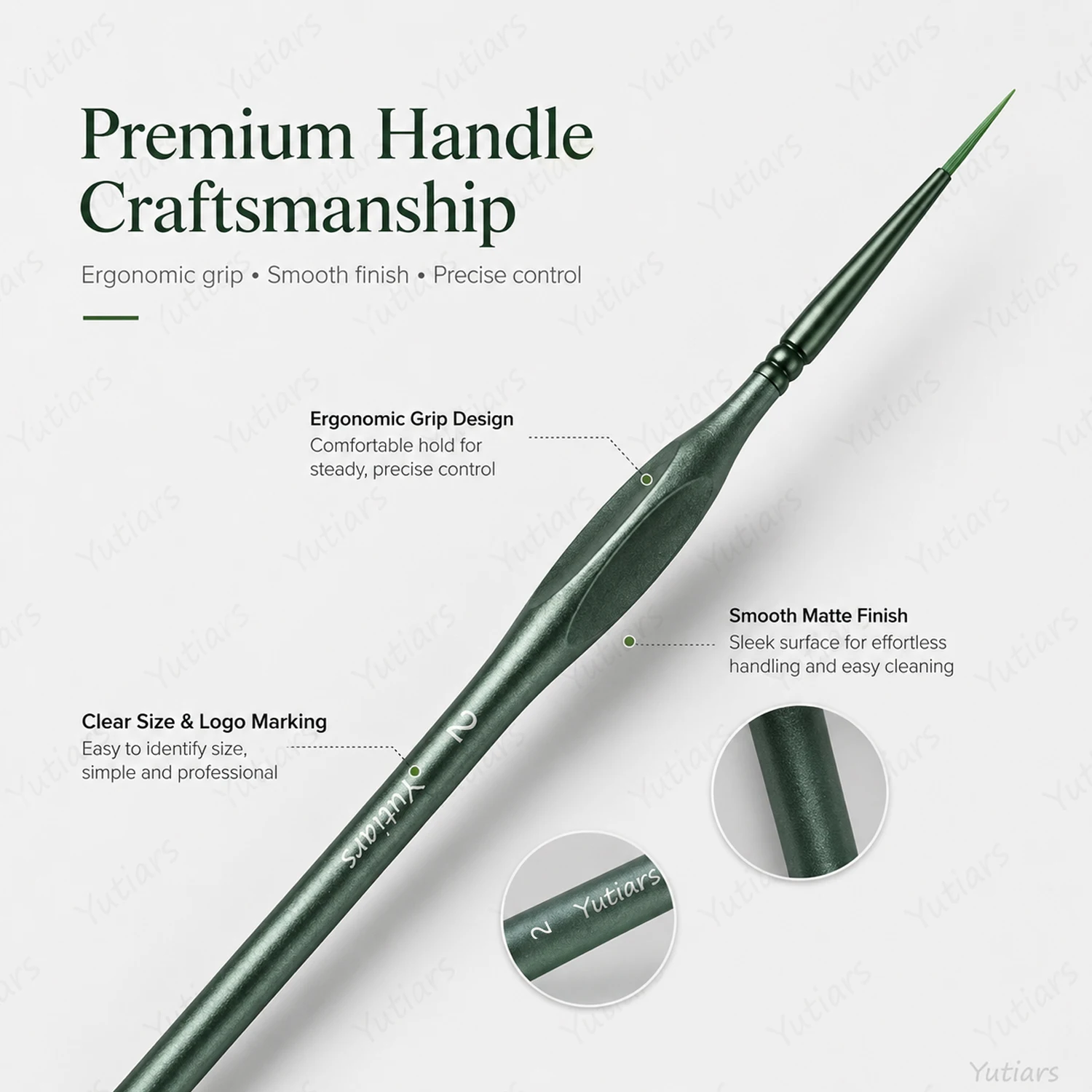 Miniature Triangular Paint Brushes 4