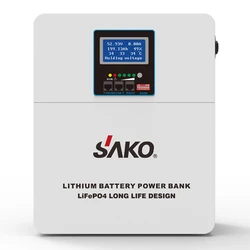 SAKO Li-Wall 24V 100AH lithium batteries For Storage solar system UPS power bank Inverter power bank Railway power bank