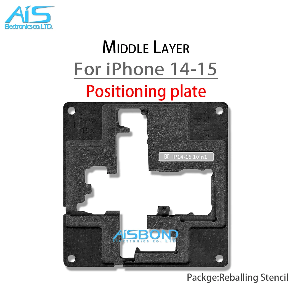 AMAOE Middle Layer Reballing Stencil Template For iPhone 15 Pro Max Plus 15Pro 15ProMax 15Plus plant tin net Steel mesh repair